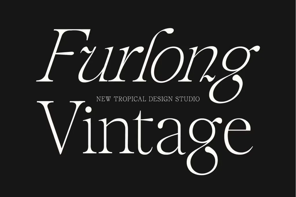 furlong vintage font 1