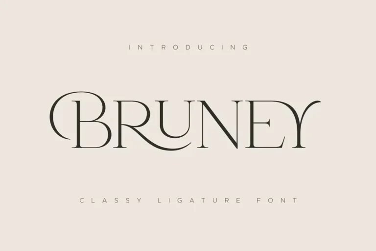 Bruney Font Feature