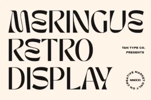 Tan Meringue Font feature