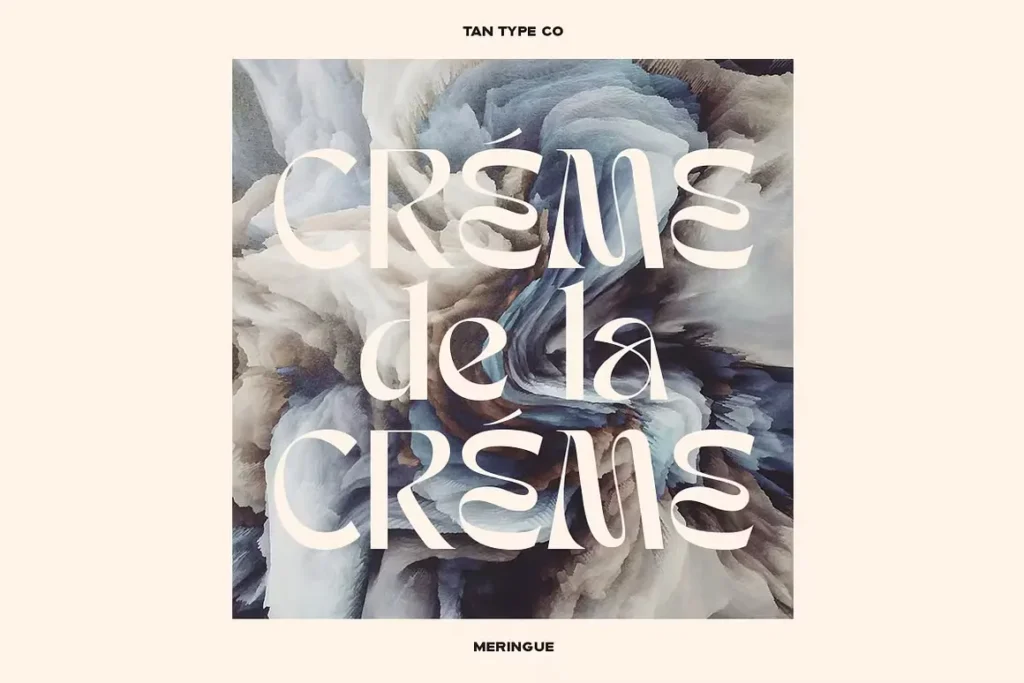 Tan Meringue Font view 3