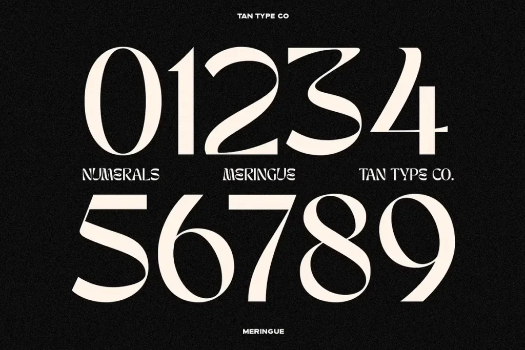 Tan Meringue Font view 4