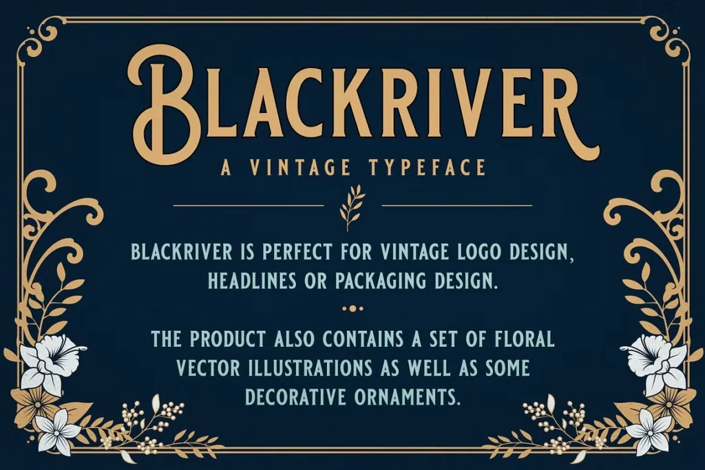 black river font 4