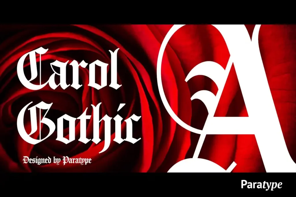 carol gothic font feature