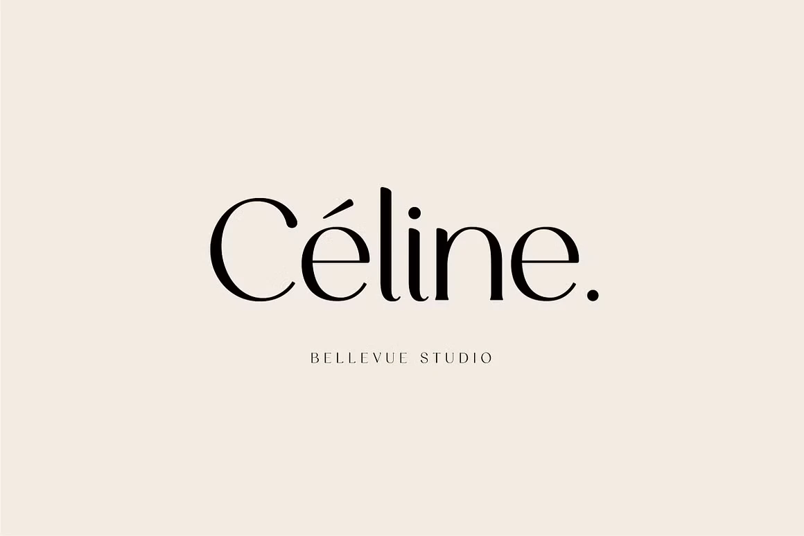 celine font feature