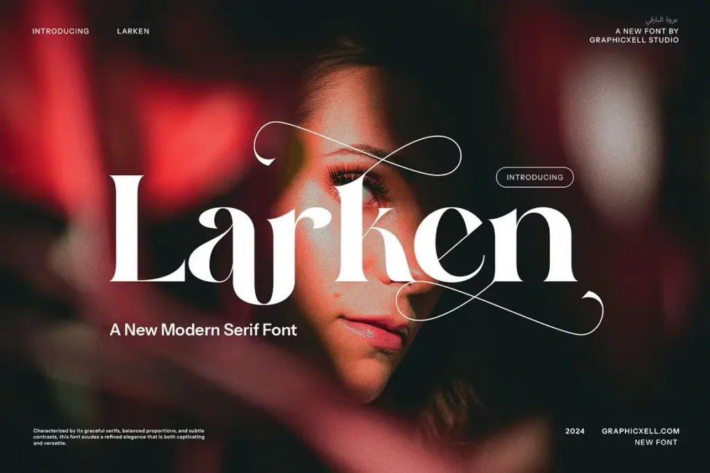 larken font feature