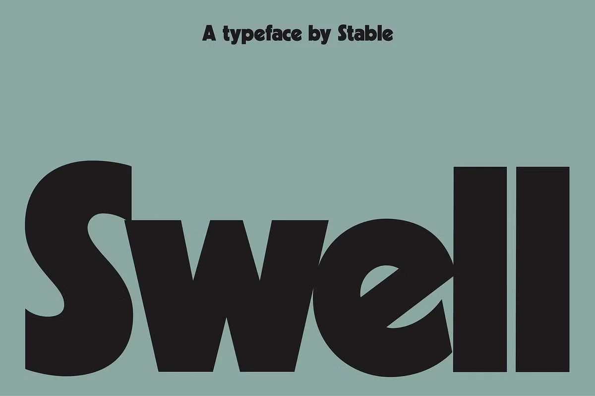 swell font feature