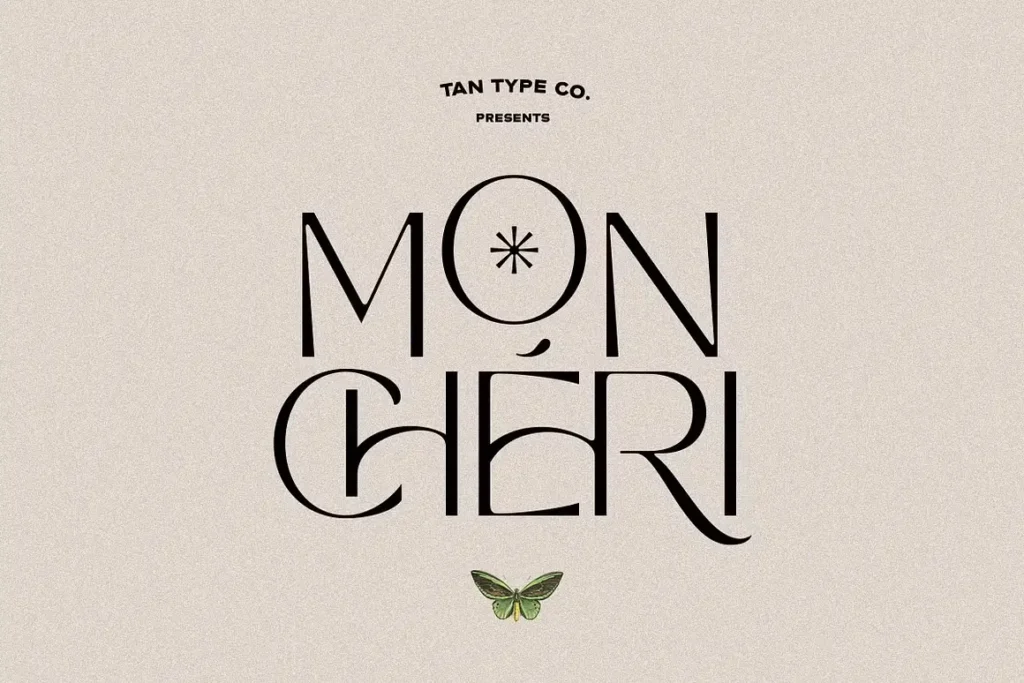 tan mon cheri font feature