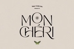 tan mon cheri font feature