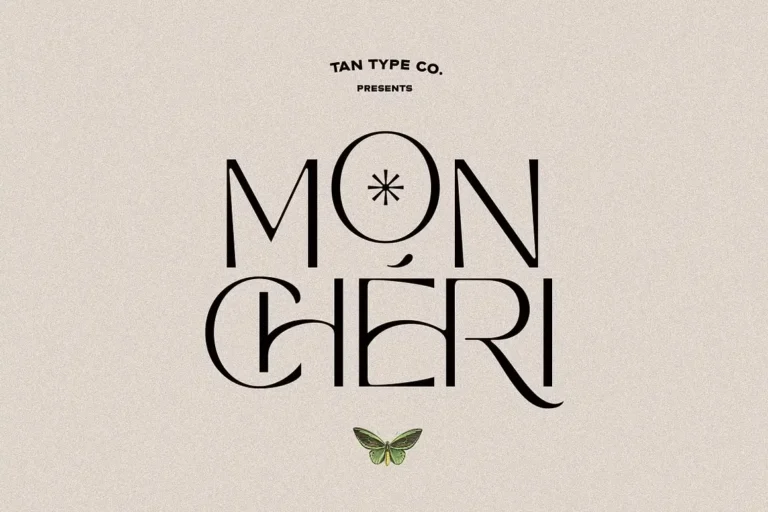 tan mon cheri font feature