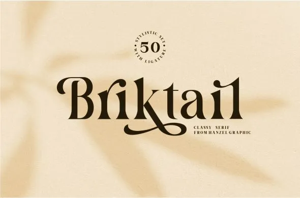 Briktail font