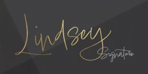Lindsey Signature Font