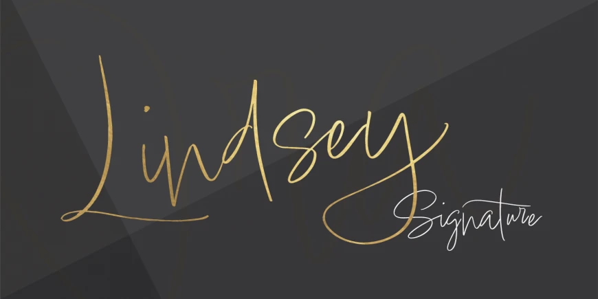 Lindsey Signature Font