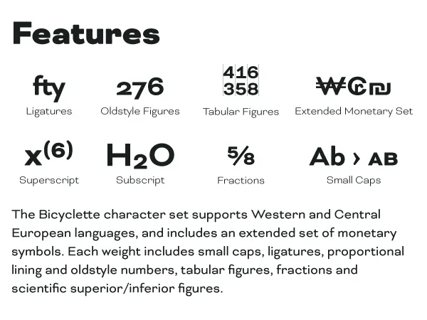 bicyclette font free download 2