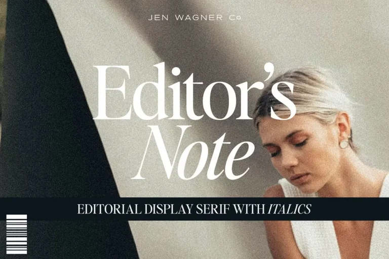 editors note font