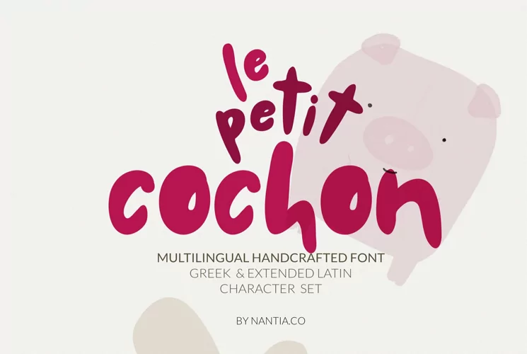 le petit cochon font