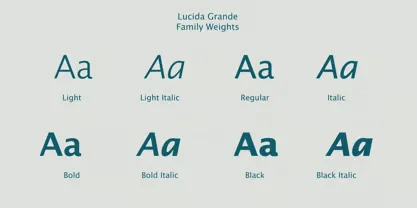 lucida grande font 1