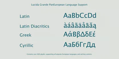 lucida grande font 2
