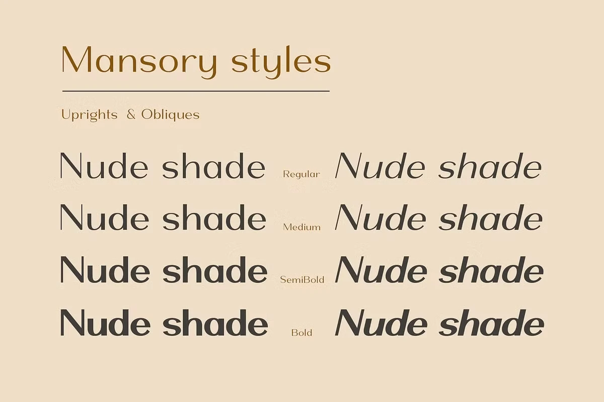 mansory font free download 2