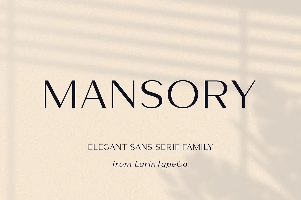 mansory regular font free download