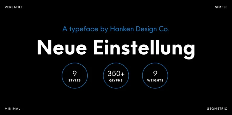 neue einstellung font
