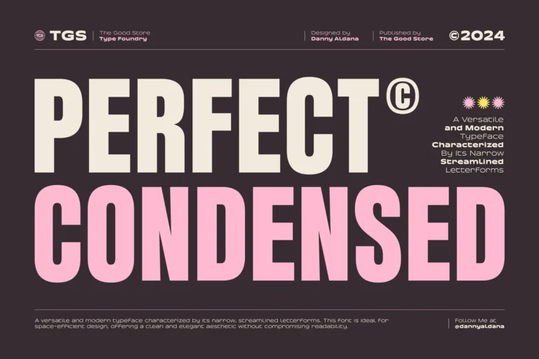 perfect condensed font