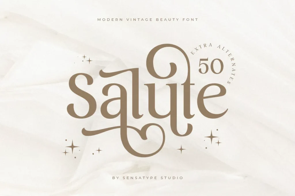 salute font download