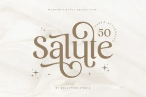salute font download