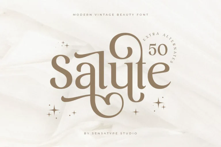 salute font download