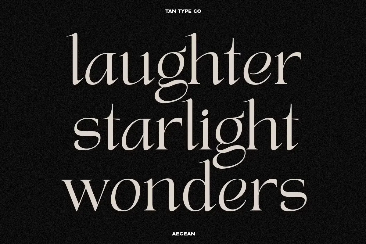 Tan Aegean font free download