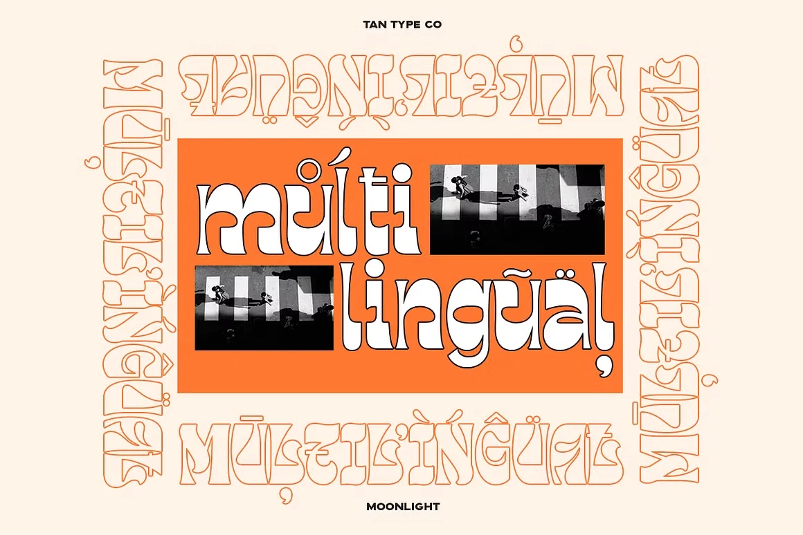 Tan Moonlight Font 5