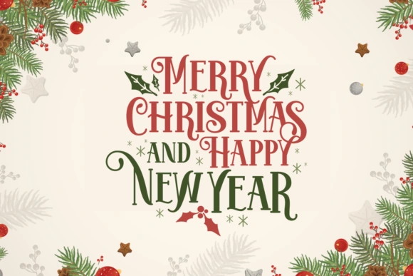 Welcome Christmas Font Free Download 1
