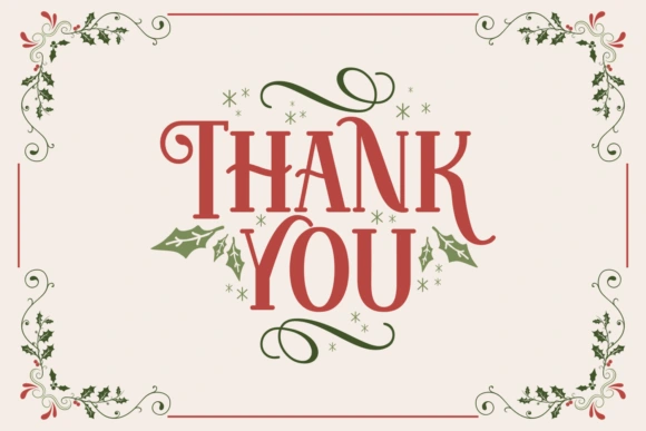 Welcome Christmas Font Free Download 4