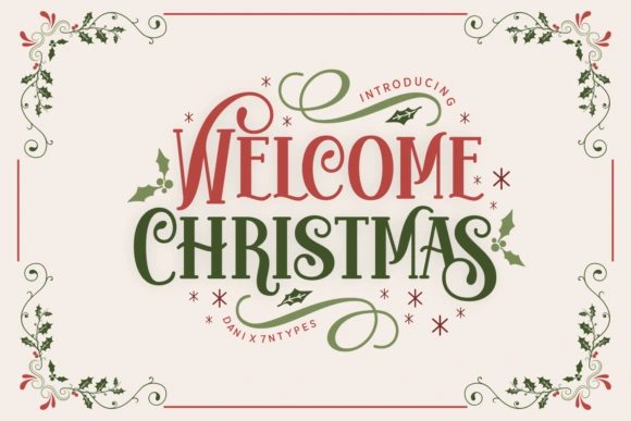 Welcome Christmas Font
