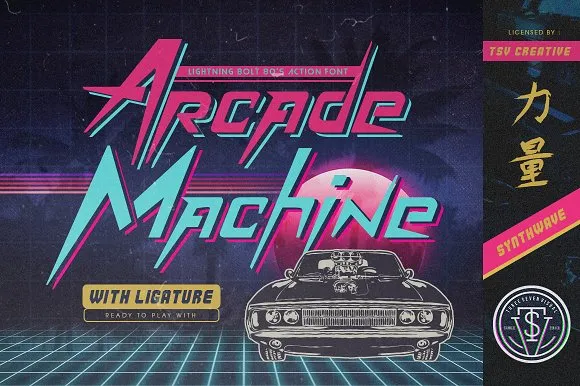 arcade machine font