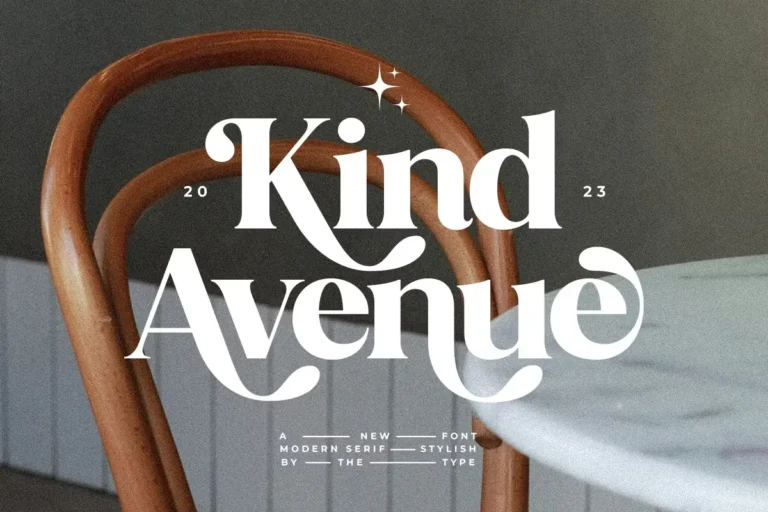 kind avenue font