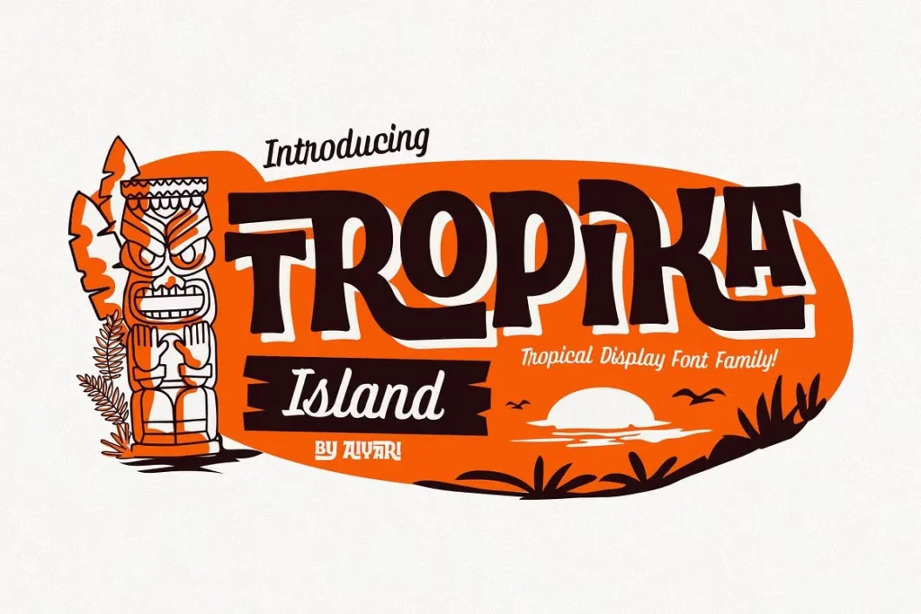 tropika island font