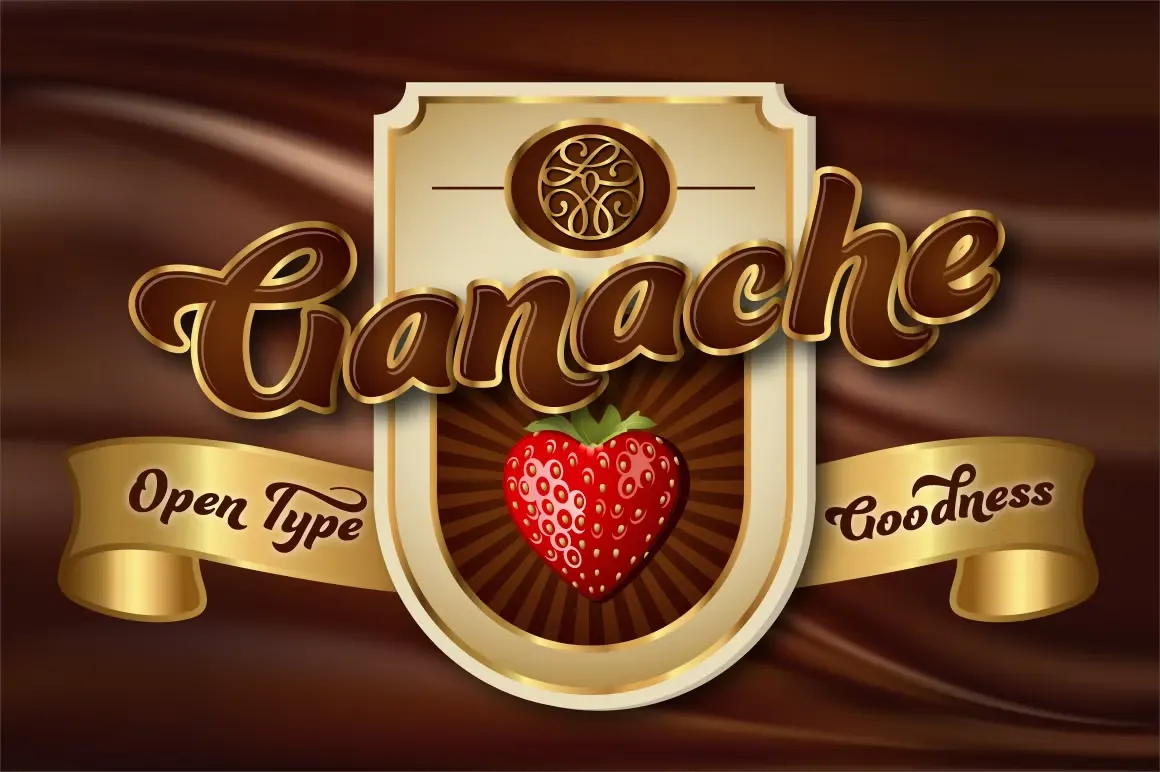ganache font feature
