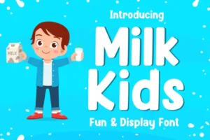 milk kids font feature
