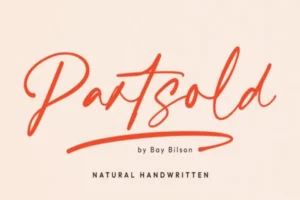 partsold font feature
