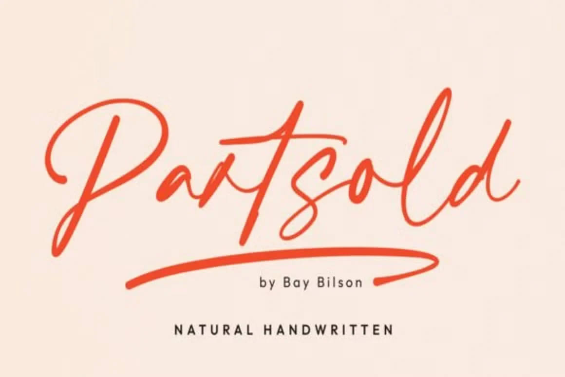 partsold font feature