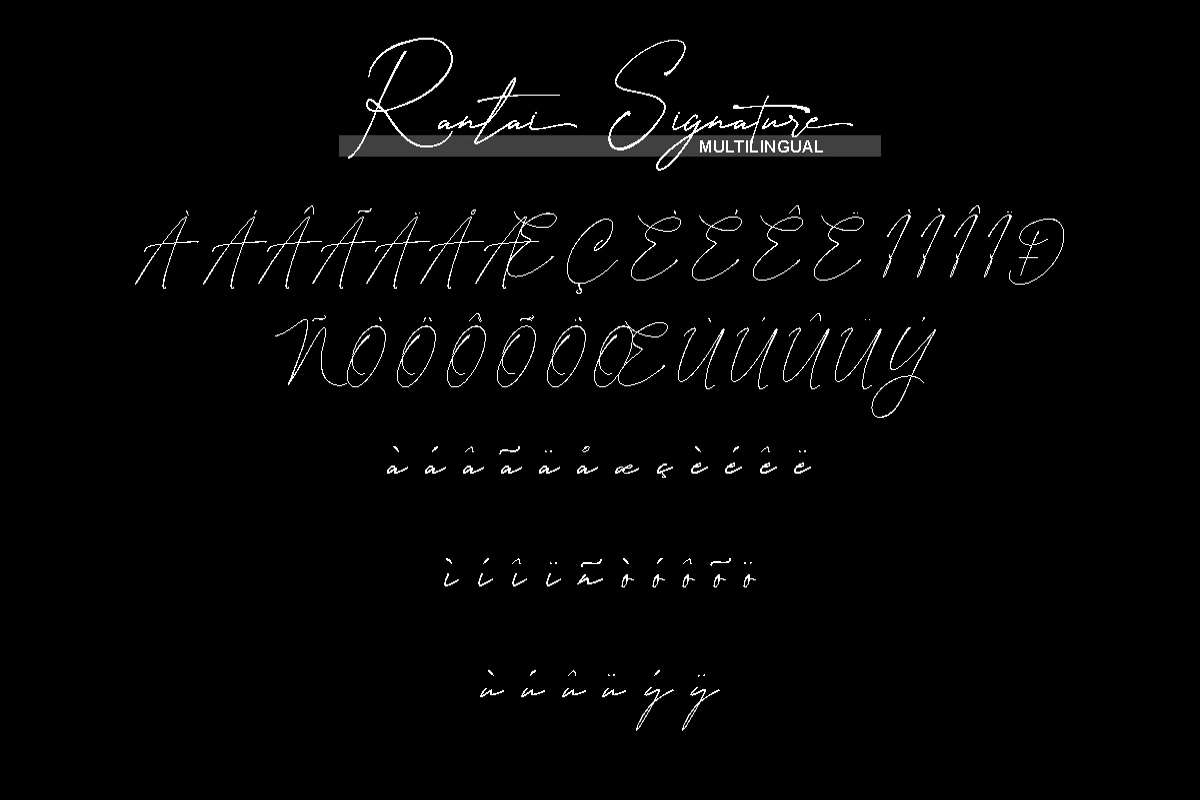 rantai signature font free 3