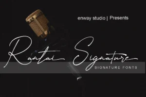 rantai signature font free