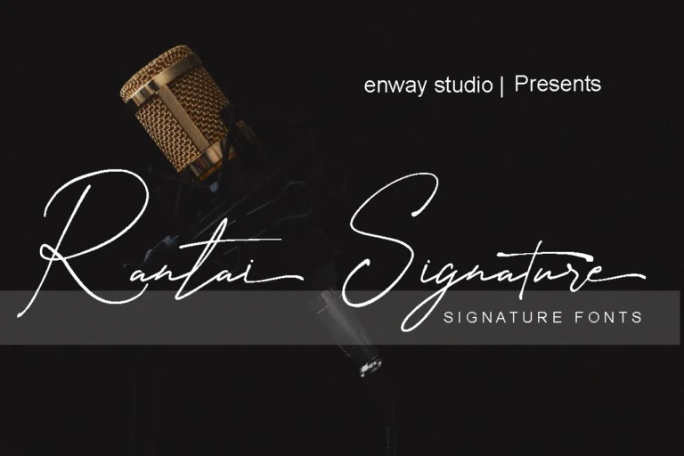 rantai signature font free