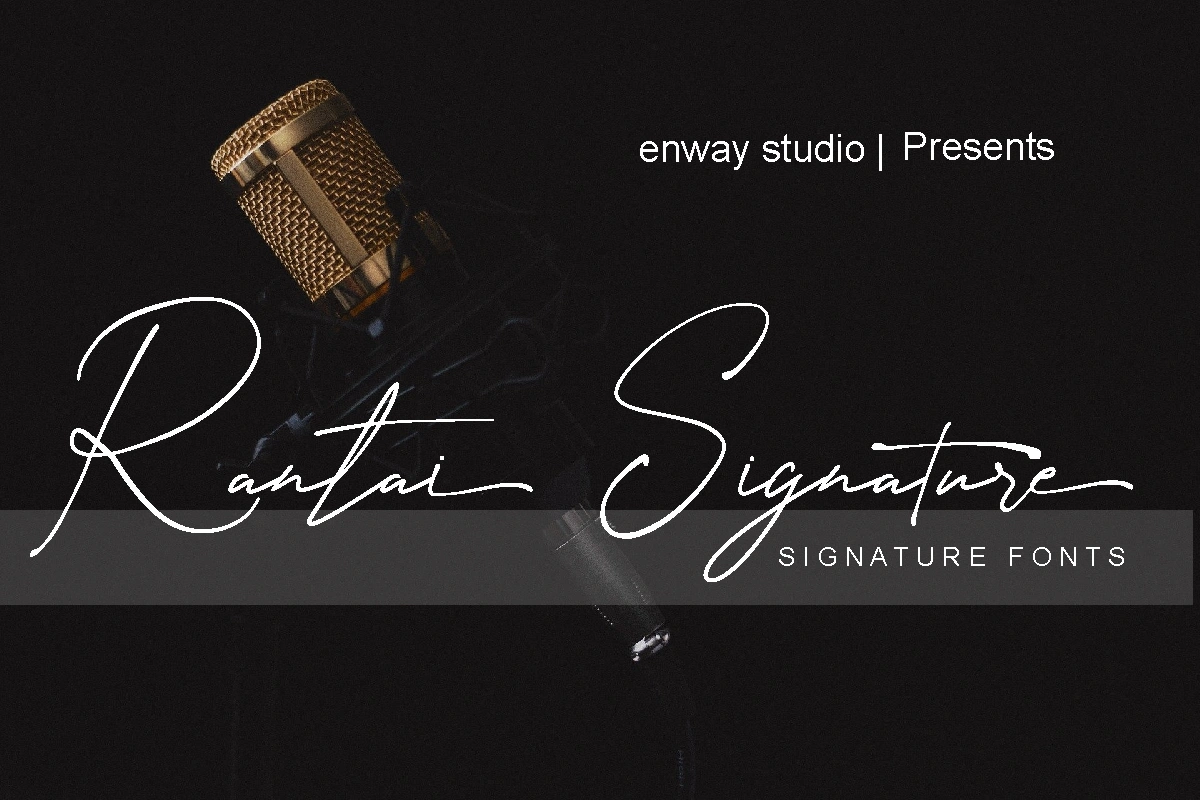 rantai signature font free