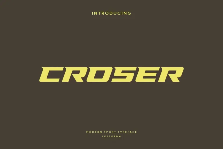 croser font feature