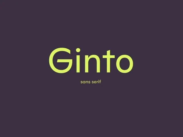 ginto-font feature