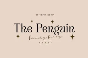 the penguin font feature