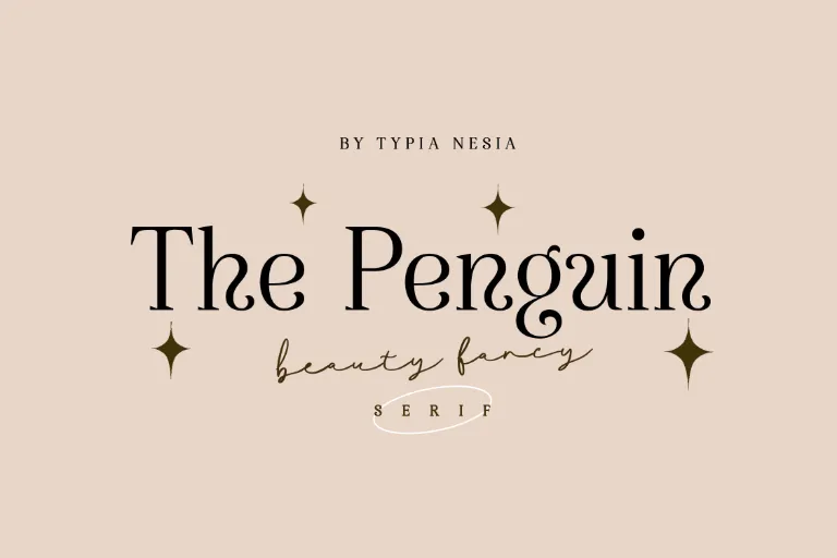 the penguin font feature