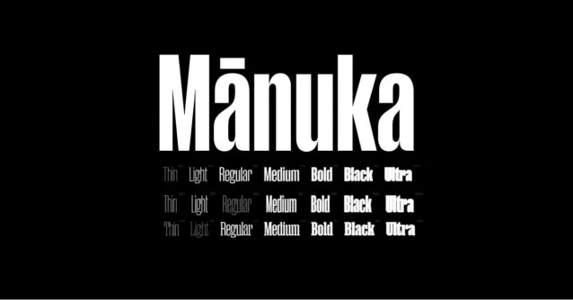 Manuka Font Feature